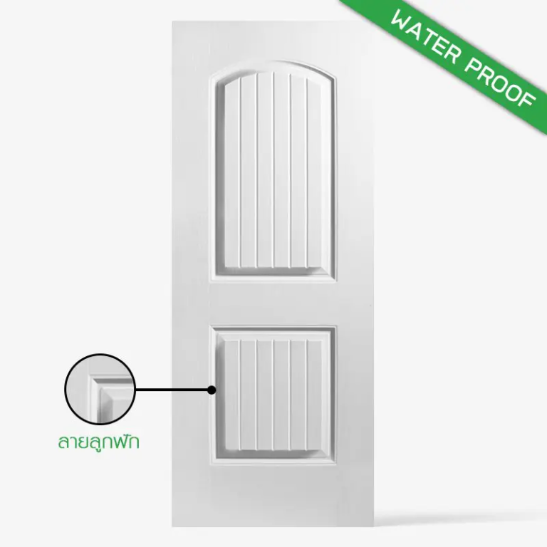 ประตู ECO-DOOR รุ่น UPVC 2C (ไม่เจาะลูกบิด) - บ้านวัสดุ จันทบุรี